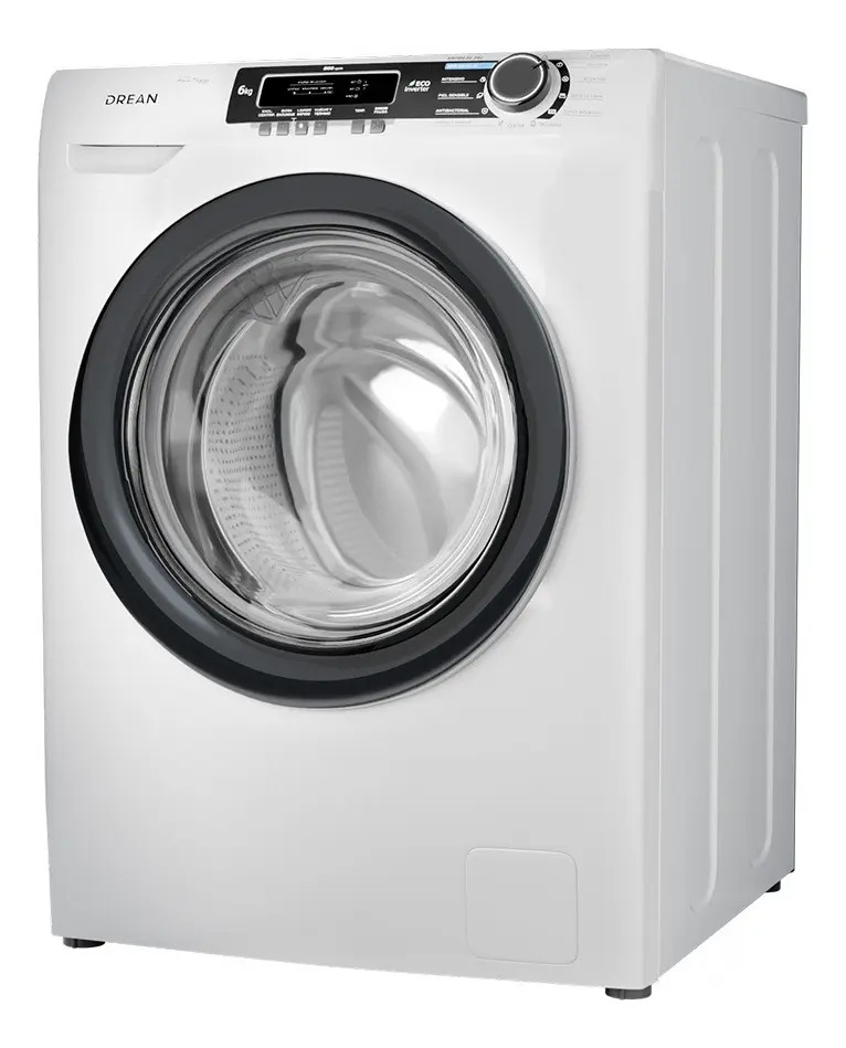 Lavarropas Automatico Lcfdr0608lb0 6kg Frontal Blanco Blanco