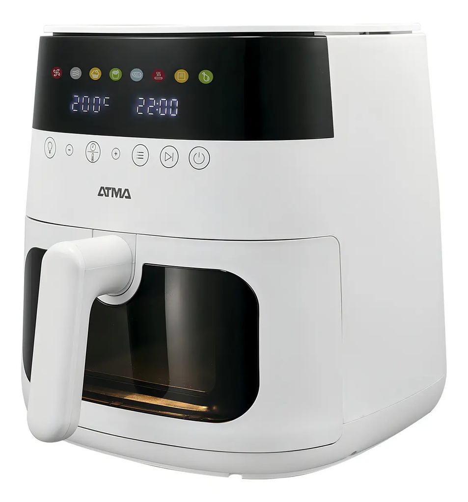 Freidora De Aire Atma Fr248awp 8l Con Ventana Blanca 1750w Blanco