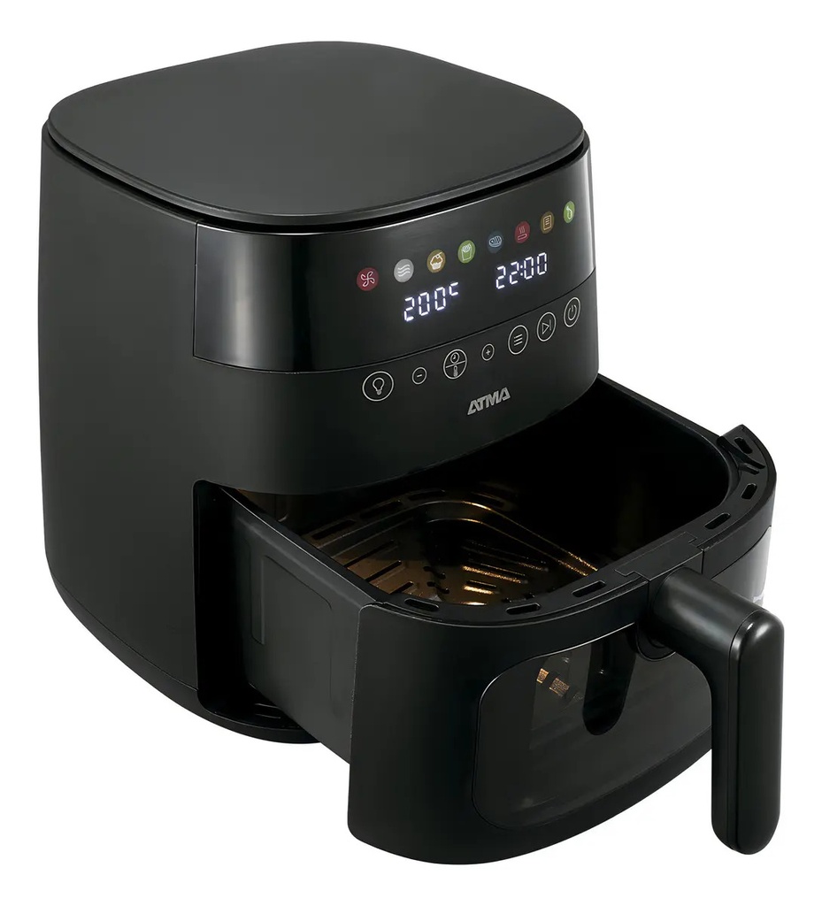 Freidora De Aire Atma Fr248ap 1750w 8l Y Control Táctil Negro