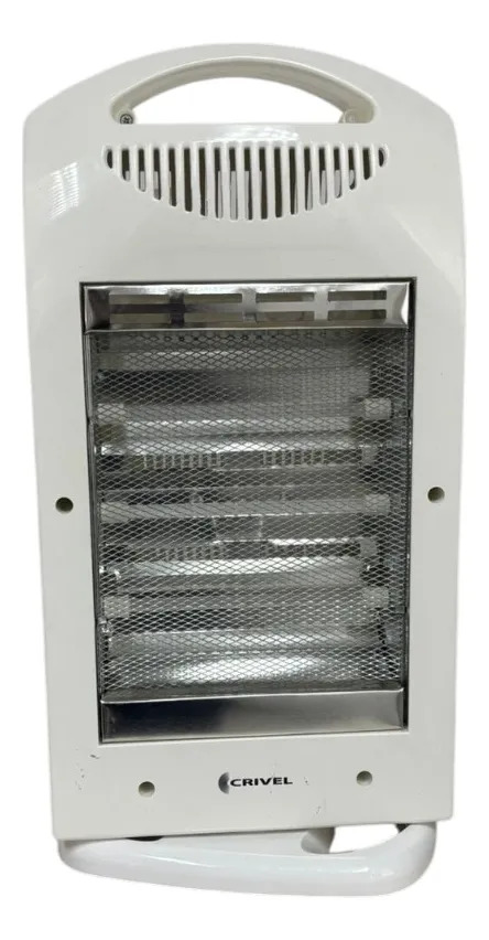 Estufa Halogena Crivel H3-ost 3 Tubos 1400w Oscilante Blanco