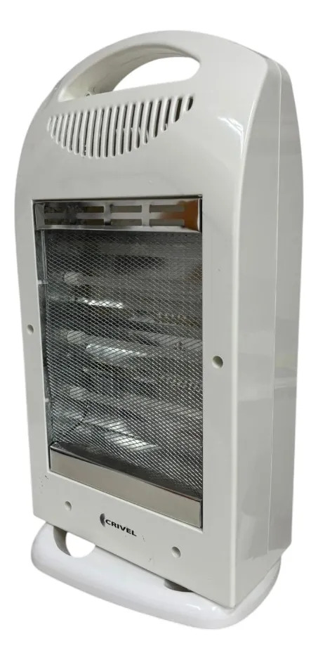 Estufa Halogena Crivel H3-ost 3 Tubos 1400w Oscilante Blanco