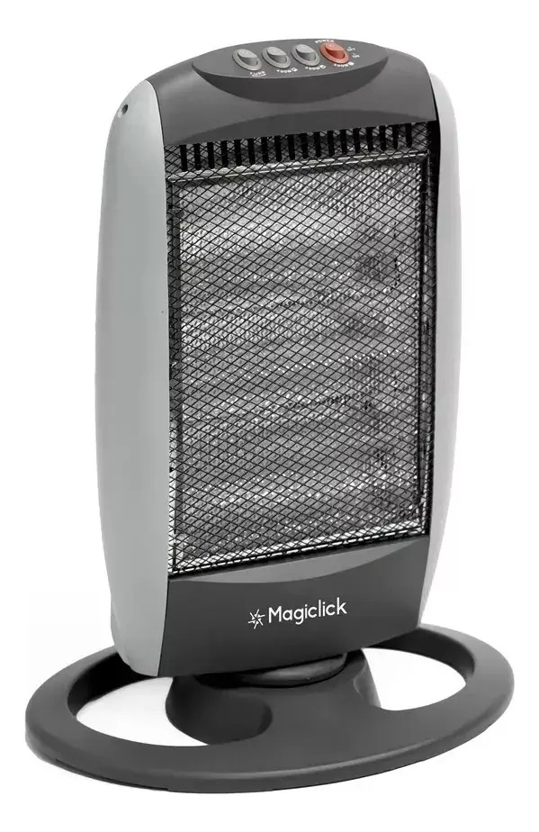 Estufa Halogena Magiclick C1003 1200w Oscilante Gris