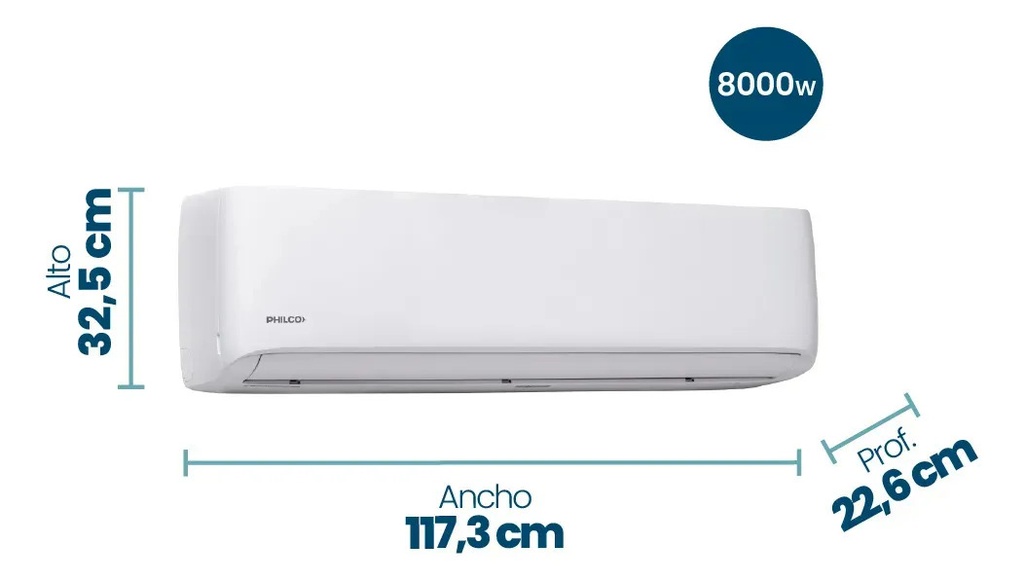 Aire Acondicionado Philco Phs80hc4bn 8000w Frio/calor Blanco