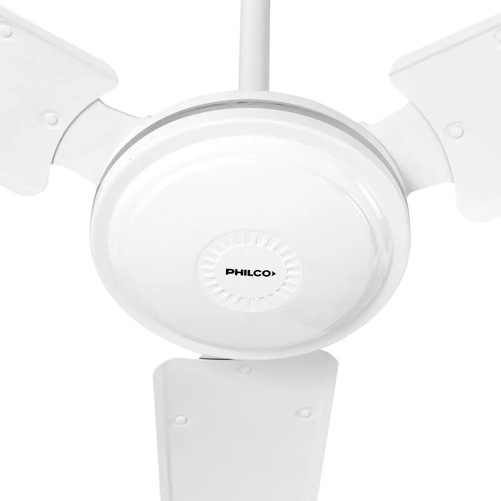Ventilador Philco De Techo 56  Vtep5619p Sin Luz Blanco 1.422 M 50 Blanco Acero Galvanizado 3