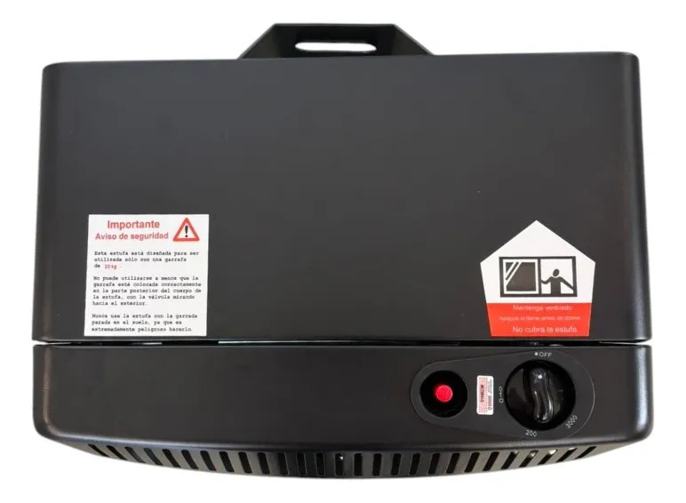 Estufa Garrafera Valigas Rdi-g-01 Plegable 4200w Negro