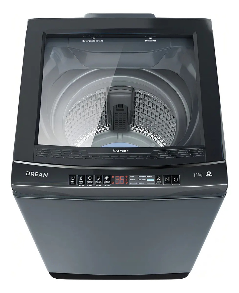Lavarropas Carga Superior 11 Kg Gris Drean Lpdr1165LG - Gris Gris Oscuro