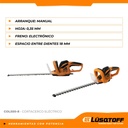 Cortacerco Eléctrico Lusqtoff Col550-8 51cm 550w 1600rpm Naranja