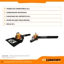Soplador Aspirador Naftero Lusqtoff Lsa-26 1,5hp 26cc Naranja/negro