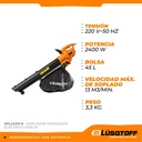 Sopladora Aspiradora Trituradora Lusqtoff Spl2400-8 2400w