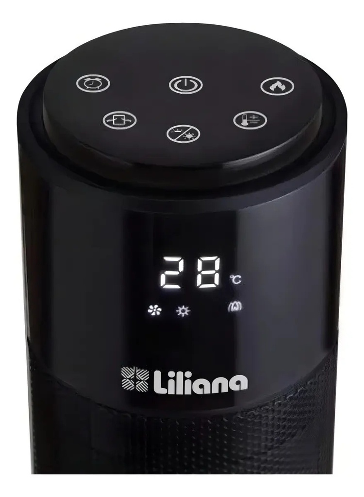 Turbocalefactor Torre Liliana Cctch50 Towerflame 1000/2000w Negro