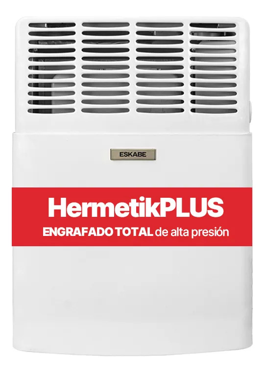 Calefactor Eskabe S21 Tuttobianco 3000 Kcal Con Termostato Blanco