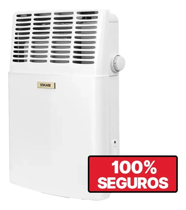 Calefactor Eskabe S21 Tuttobianco 3000 Kcal Con Termostato Blanco