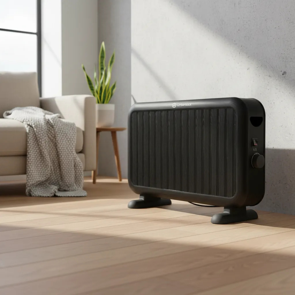 Calefactor Convector Natural Whitenblack Cnwb06 2000w Negro