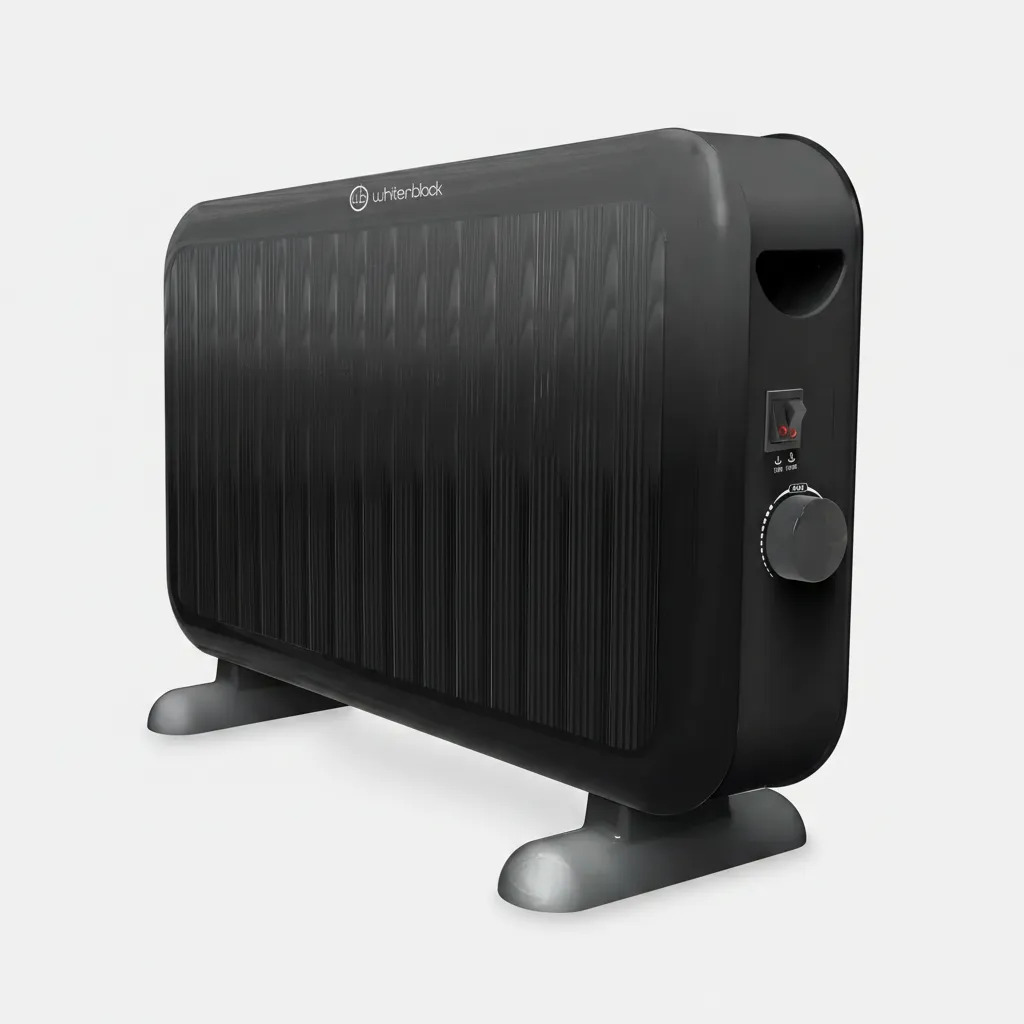 Calefactor Convector Natural Whitenblack Cnwb06 2000w Negro