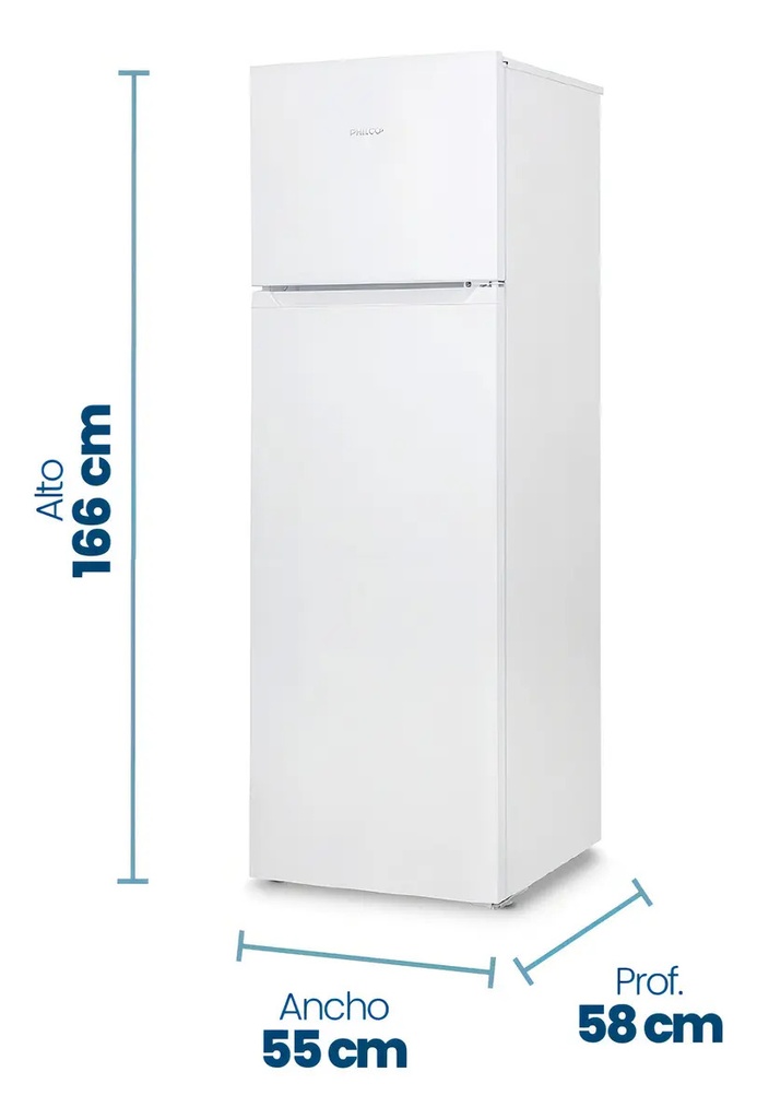 Heladera Philco Phct260b 260l Ciclica Con Freezer Blanca Blanco