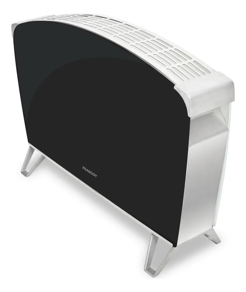 Calefactor Vitroconvector Peabody Pe-bvc15n Doble Vidrio Negro