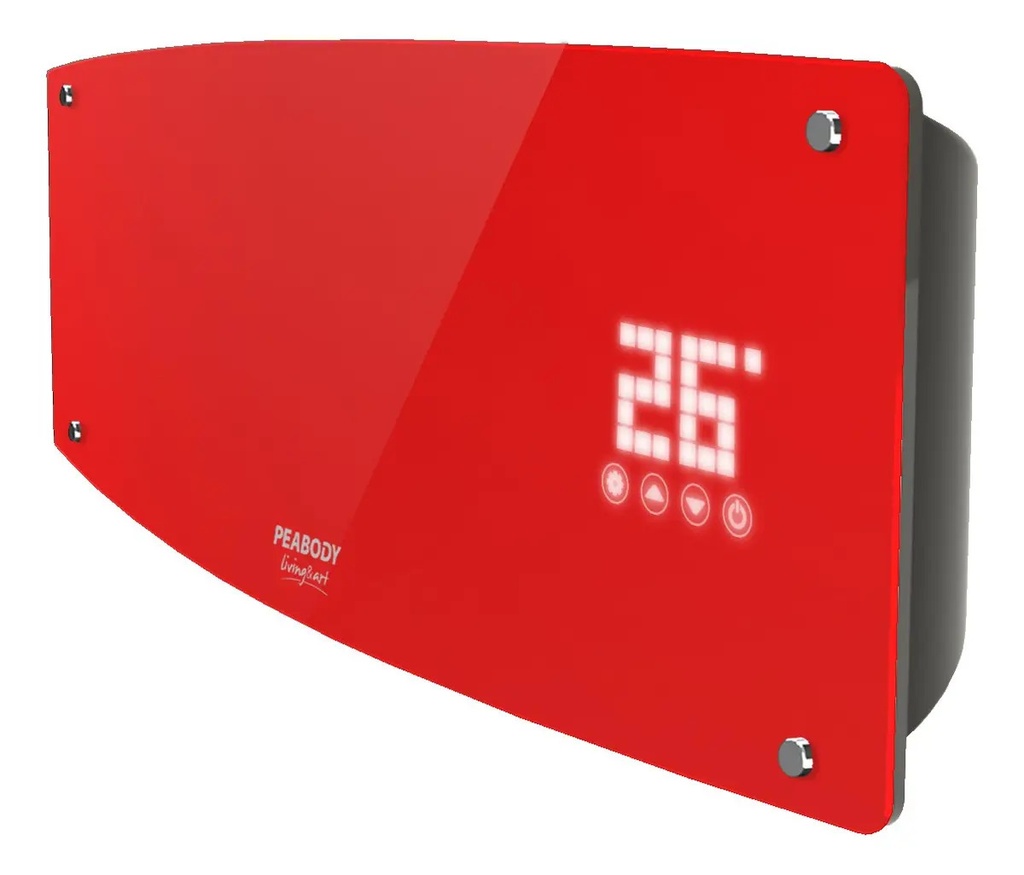 Caloventor Split Peabody De Pared Pe-cv20r Display Touch Led Rojo