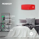 Caloventor Split Peabody De Pared Pe-cv20r Display Touch Led Rojo