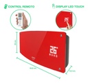 Caloventor Split Peabody De Pared Pe-cv20r Display Touch Led Rojo