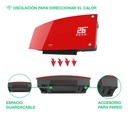 Caloventor Split Peabody De Pared Pe-cv20r Display Touch Led Rojo