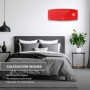 Caloventor Split Peabody De Pared Pe-cv20r Display Touch Led Rojo