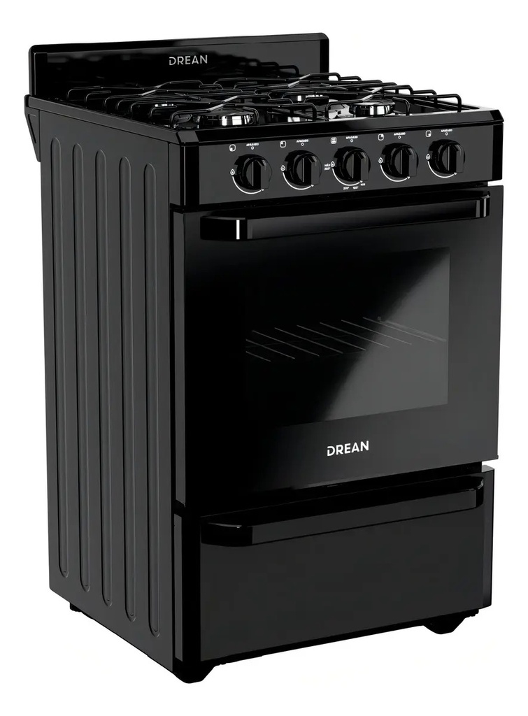 Cocina Multigas 56 Cm Negro Drean Cd5602an0 Negro Negro
