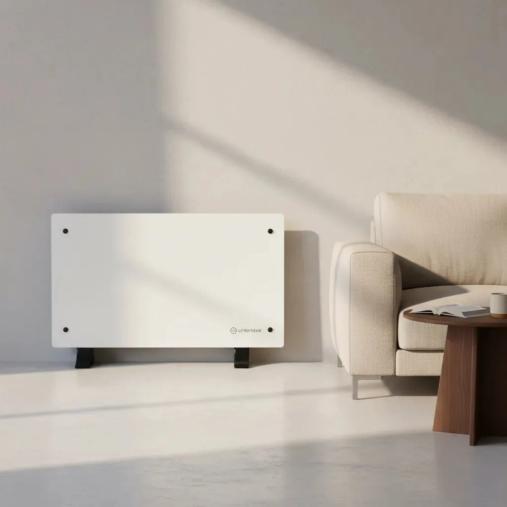 Panel De Vidrio Calefactor Whitenblack 2 Niv Wbpvwb01 Blanco Blanco