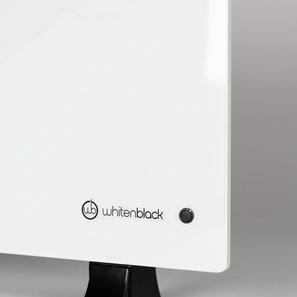 Panel De Vidrio Calefactor Whitenblack 2 Niv Wbpvwb01 Blanco Blanco
