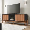 Rack Tv Caemmun Tannen 1.80 Hasta 72 Pulgadas Preto Freijo Negro