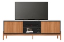 Rack Tv Caemmun Tannen 1.80 Hasta 72 Pulgadas Preto Freijo Negro