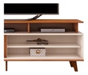 Rack Tv Dj Moveis Flow 1.80 Hasta 60  Freijo Off White Freijo/off White