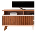 Rack Tv Dj Moveis Flow 1.80 Hasta 60  Freijo Off White Freijo/off White