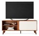Rack Tv Dj Moveis Peter 1.50 Hasta 65  Freijo Off White Freijo/off White