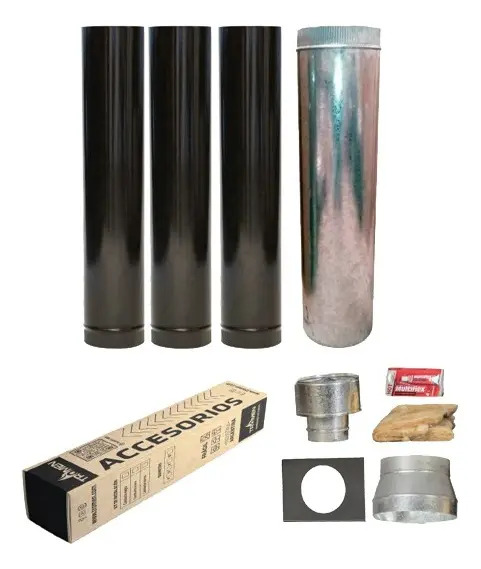 Salamandra Calefactor Tromen Eco 7000 + Kit Enlozad Techo 4