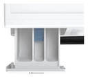 Lavarropas Hisense 6.5 Kg Wfg16541bw Carga Frontal Blanco Blanco