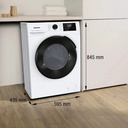 Lavarropas Hisense 6.5 Kg Wfg16541bw Carga Frontal Blanco Blanco