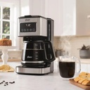 Cafetera De Filtro Oster Bvstdc4403 Pantalla Tactil 12 Tazas Plateado
