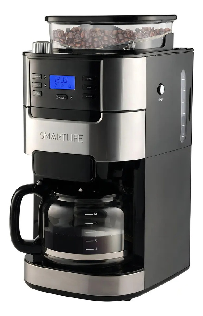 Cafetera Smartlife De Filtro Digital Sl-cmdg1025 C/molinillo