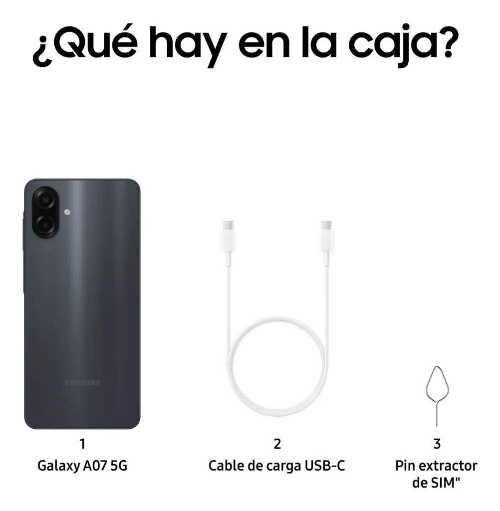 Samsung Serie A Galaxy A07 Negro