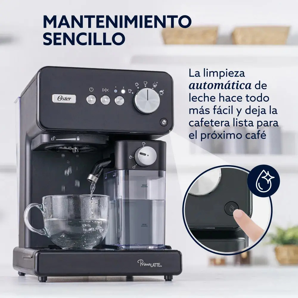 Cafetera Oster Espresso Vstem6604b54 Automatica 15 Bares Negro