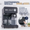 Cafetera Oster Espresso Vstem6604b54 Automatica 15 Bares Negro