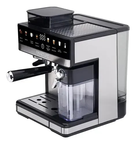 Cafetera Smart Life Expresso Sl-ecgdm5750 Dig C/molinillo Inox, Negro