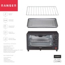 Horno Electrico Ranser Panigale He-700m 11.5 L 750w Grill Negro