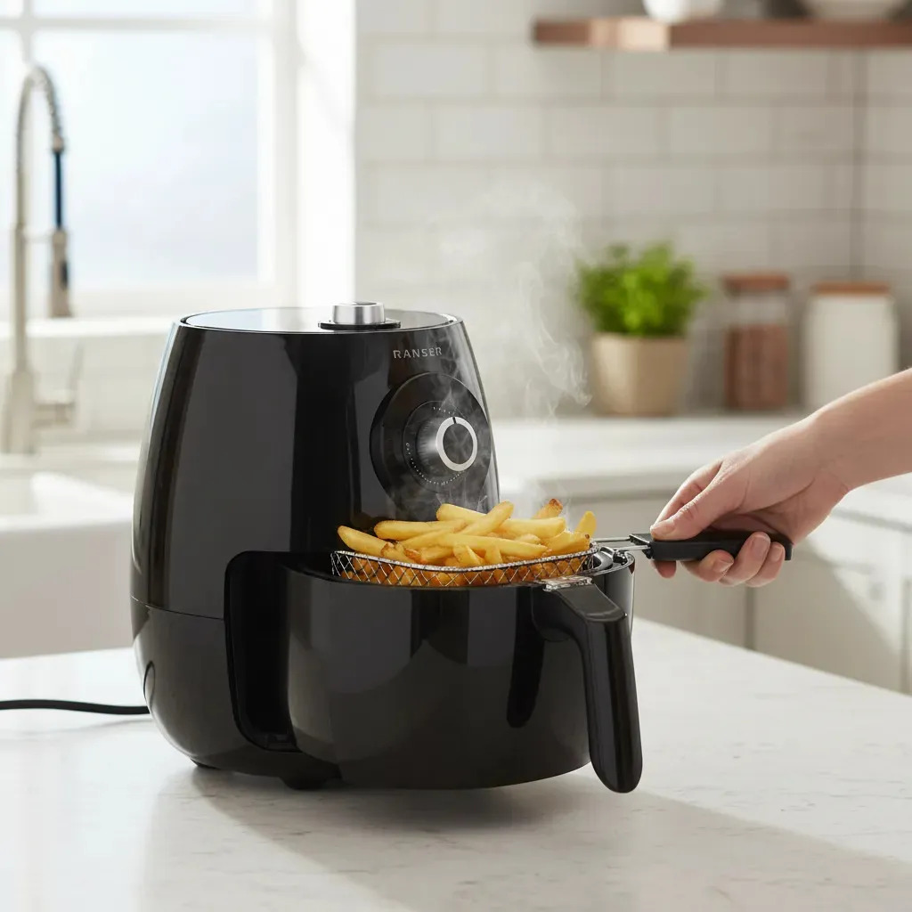 Freidora De Aire Ranser Amalfi Af-400 6 L Mecanica 1400w Negro