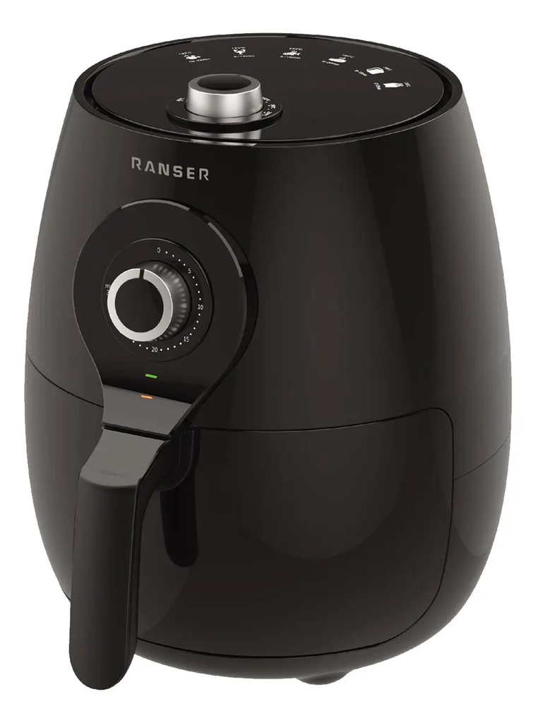 Freidora De Aire Ranser Amalfi Af-400 6 L Mecanica 1400w Negro