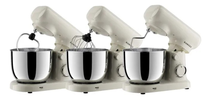 Batidora Planetaria Ranser Arvo Pm-11044 3lts 1100w Crema 50 Hz 60 Hz