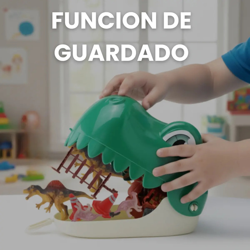 Juguete Dinosaurio Zippy Cabeza Con Accesorios 48 Piezas