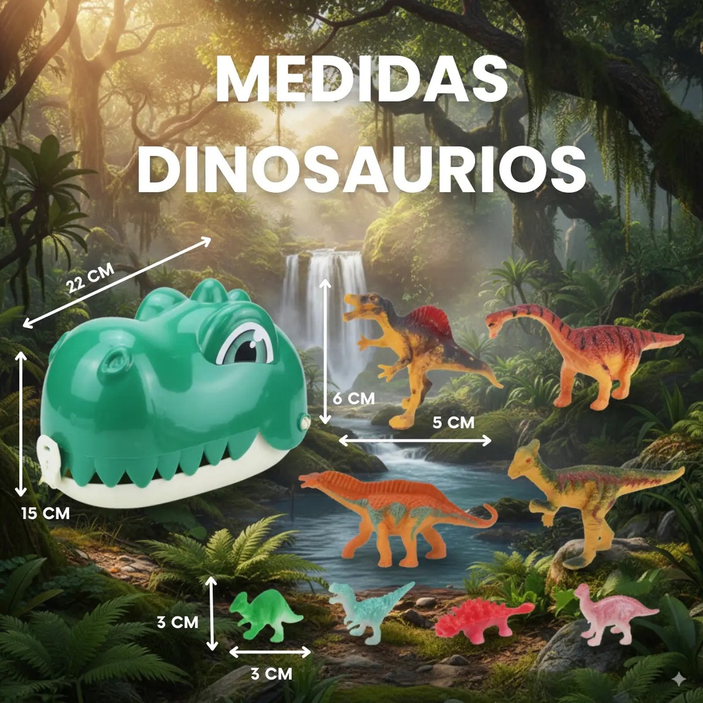 Juguete Dinosaurio Zippy Cabeza Con Accesorios 48 Piezas