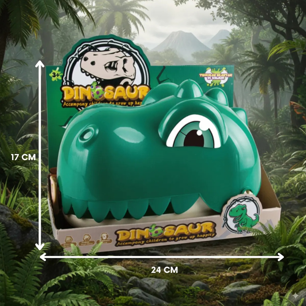 Juguete Dinosaurio Zippy Cabeza Con Accesorios 48 Piezas