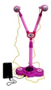 Micrófono Doble Zyppy Con Mp3 Luz Y Melodías Juguete Niños Rosa